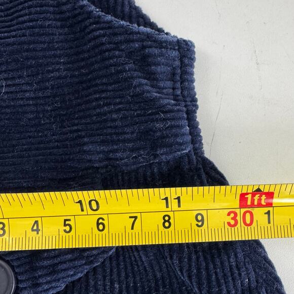 Vintage Kobotonokuni Embroidered Jumper Dress Navy Size 110 2T Corduroy - Picture 6 of 8